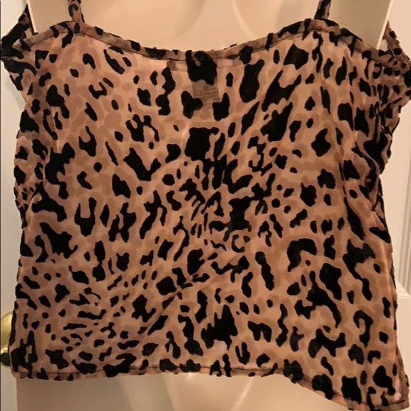 Forever 21 cheetah print sheer top- large - Picture 5 of 5